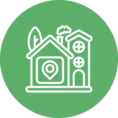 konum web simgesi vektör illüstrasyonu