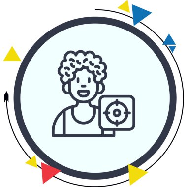 hedef web simge vektör çizim