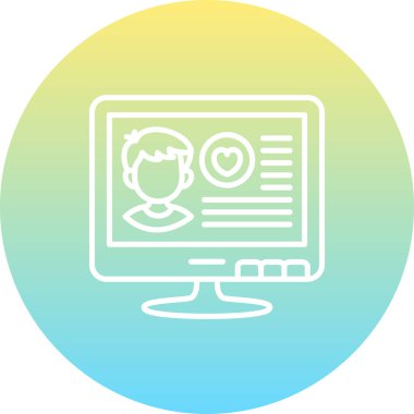 Ağ simgesi vektör illüstrasyonu