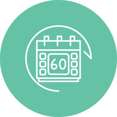 Uygulamalar veya web sayfaları için 60 Gün Stili simgesi