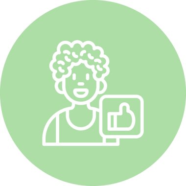 Çizgi Ağ ikonu vektör çizimi gibi