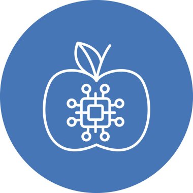 Yapay zeka satırı simgesi, vektör çizim