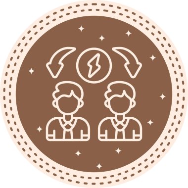 Çakışma Çözünürlüğü Web simgesi vektör çizimi