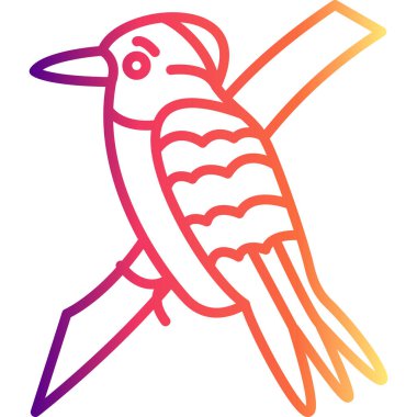 Beyaz boğazlı Kingfisher simgesi vektör illüstrasyon tasarımı