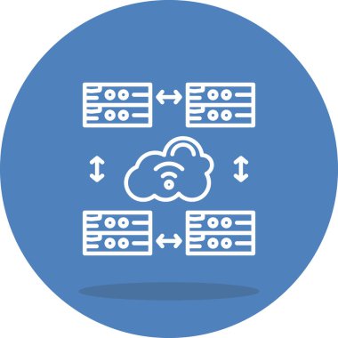Bulut Sunucusu Simgesi, Beyaz Arkaplan Görüntü