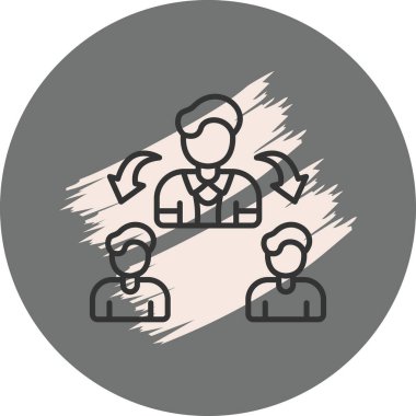 takım web simgesi vektör illüstrasyonu