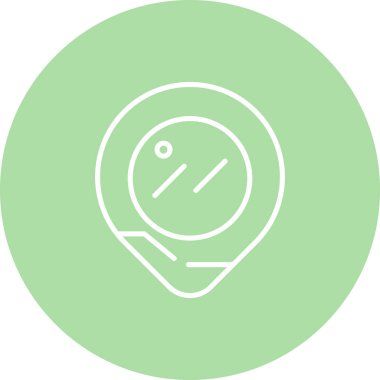 Bir pin haritası konum işaretleyicisinin basit bir satır çizimi navigasyon uygulamaları veya web sayfaları için uygundur.