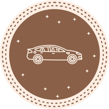 Tesla Model S Yaratıcı Eşsiz Markalaştırma Vektörü Elementi