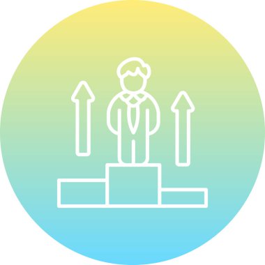 Başarı web simgesi vektör illüstrasyonu