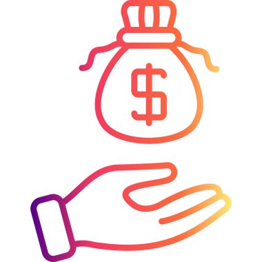 Para Geri Garanti Ağ ikonu vektör çizimi