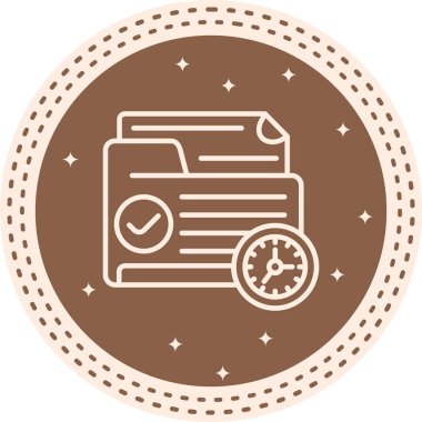 Dizin Yönetimi web simgesi vektör illüstrasyonu