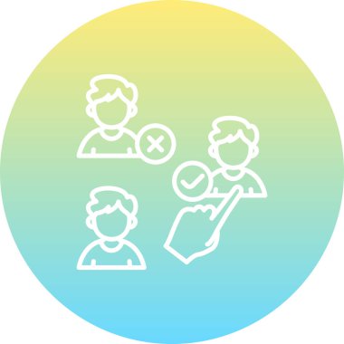 İşe alım web simgesi vektör illüstrasyonuName