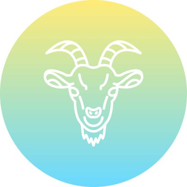 Keçi simgesi vektör illüstrasyon tasarımı