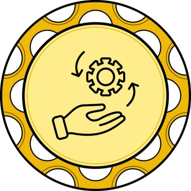 yönetim web simgesi vektör illüstrasyonu