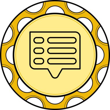 Sohbet Simgesi vektör çizimi tasarımı