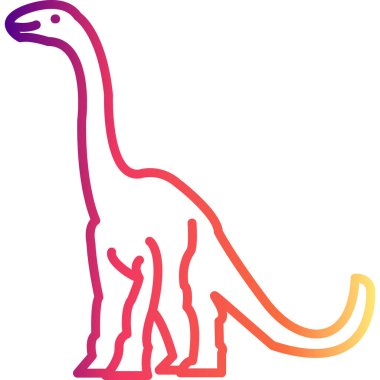 Diplodocus web simgesi vektör illüstrasyonu
