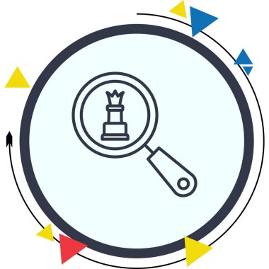 arama web simgesi vektör illüstrasyonu