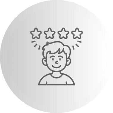 Simge vektör illüstrasyon tasarımını gözden geçir