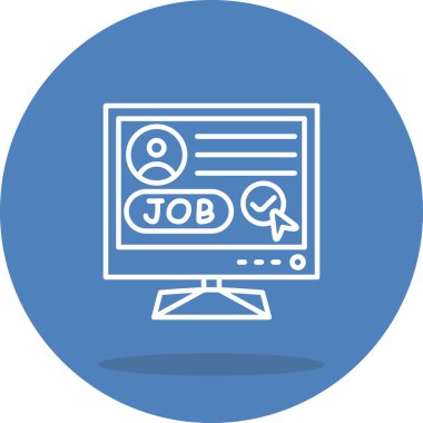 Görev Profili Lcd Yüksek Çözünürlüklü Düz Tasarım Sembolüne Gönder