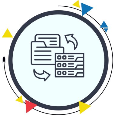 veri simgesi vektör illüstrasyon tasarımı