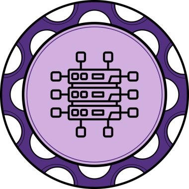 Ağ simgesi vektör illüstrasyon tasarımı