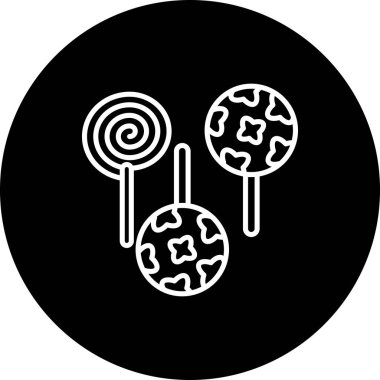 Lolipoplar web simgeleri vektör illüstrasyonu