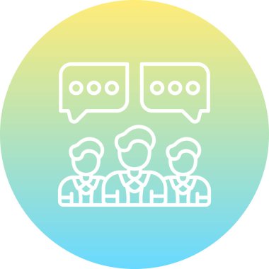  toplantı simgesi vektör illüstrasyon tasarımı