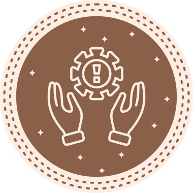 Risk simgesi vektör illüstrasyon tasarımı