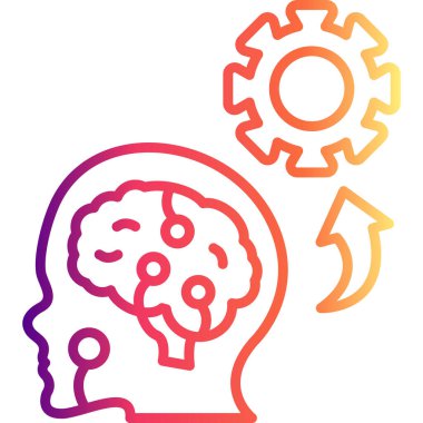 Makine Öğrenme Web simgesi vektör çizimi