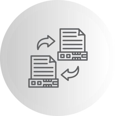 veri simgesi vektör illüstrasyon tasarımı