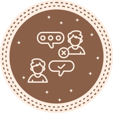 Sohbet Simgesi vektör çizimi tasarımı