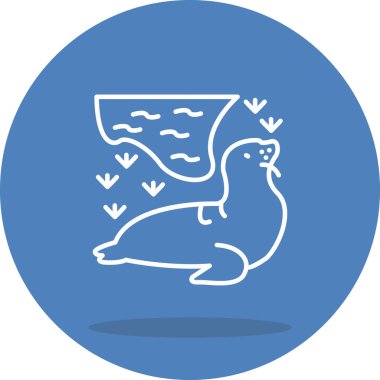 Web simgesi vektör illüstrasyonunu mühürle