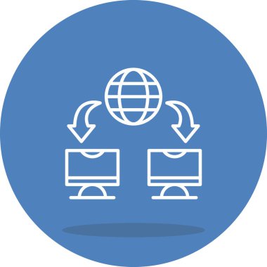 Ağ simgesi vektör illüstrasyon tasarımı