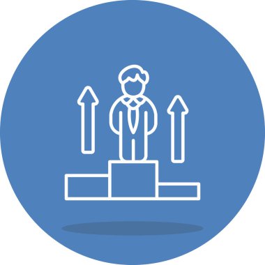 Başarı web simgesi vektör illüstrasyonu