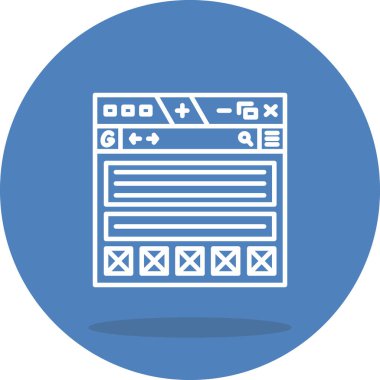 Tel çerçeve ikonu vektör çizimi tasarımı