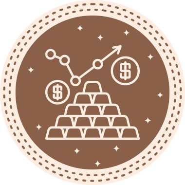 Altın külçeler, madeni paralar ve bankacılık uygulamaları veya ticaret sayfaları için uygun yükselen bir büyüme okunun yer aldığı modern finans illüstrasyonu.