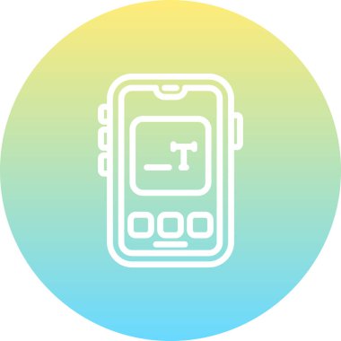 akıllı telefon simgesi, vektör illüstrasyonu basit tasarım