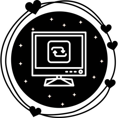 Web simgesi vektör illüstrasyonunu tekrarla