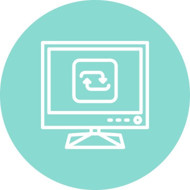 Web simgesi vektör illüstrasyonunu tekrarla