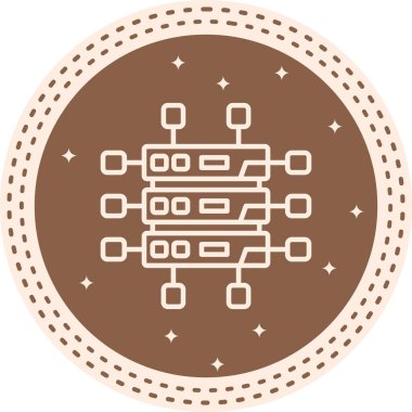 Ağ simgesi vektör illüstrasyon tasarımı