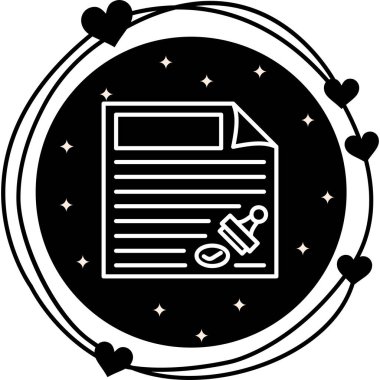 Lisans web simgesi vektör illüstrasyonu