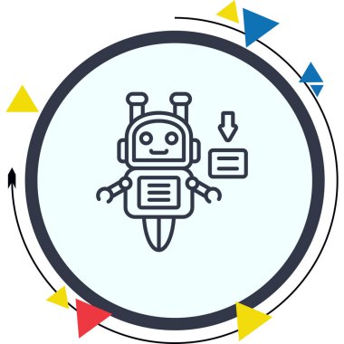 Robot Tarzı Modern Dijital Sanat Nesnesi