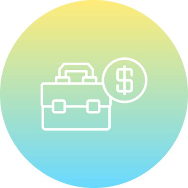 Yatırım konsepti simgesi, vektör illüstrasyonu basit tasarım