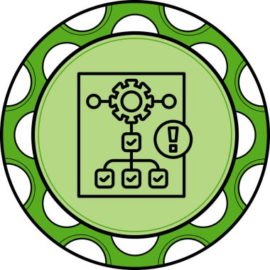 Proje web simgesi vektör illüstrasyonu