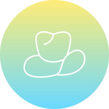 Kovboy Şapkası Seçkin Markalı Vektör Varlığı