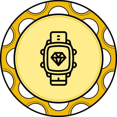 elmas satırı simgesi, vektör çizim