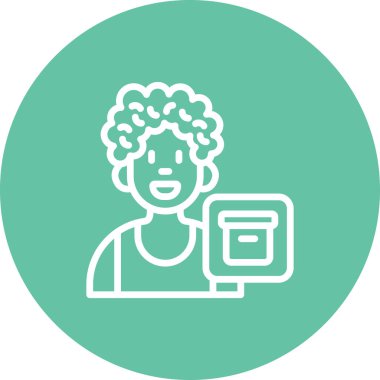 arşiv web simgesi vektör illüstrasyonu