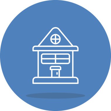 Emlak çizgisi simgesi, vektör illüstrasyonu