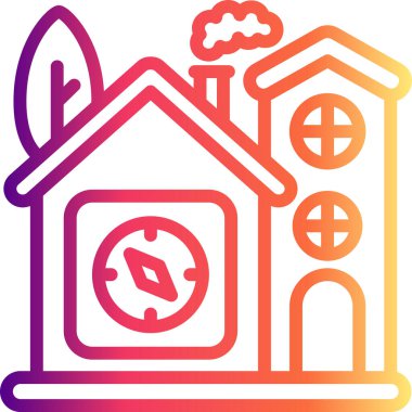 Ev pusulası gezinme web simgesi