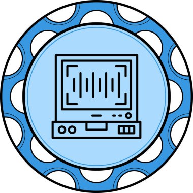 Barkod vektör resimleme modern tasarım